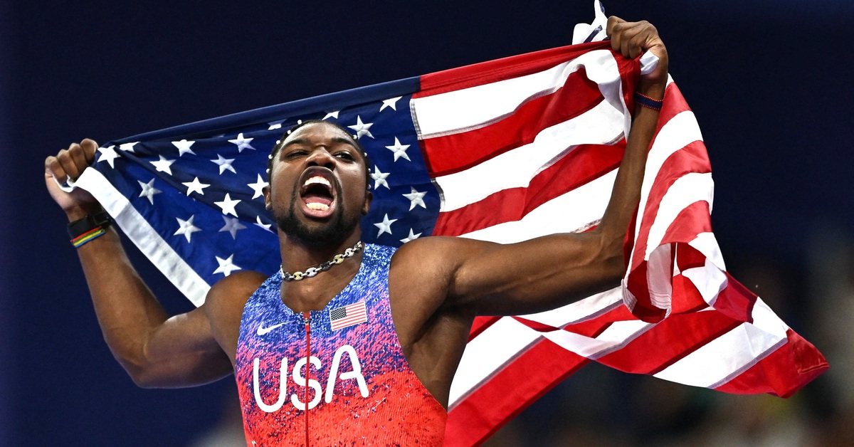 Chiến thắng kiểu Hollywood của Noah Lyles ở Olympic gây sốt trên mạng xã  hội - Tuổi Trẻ Online