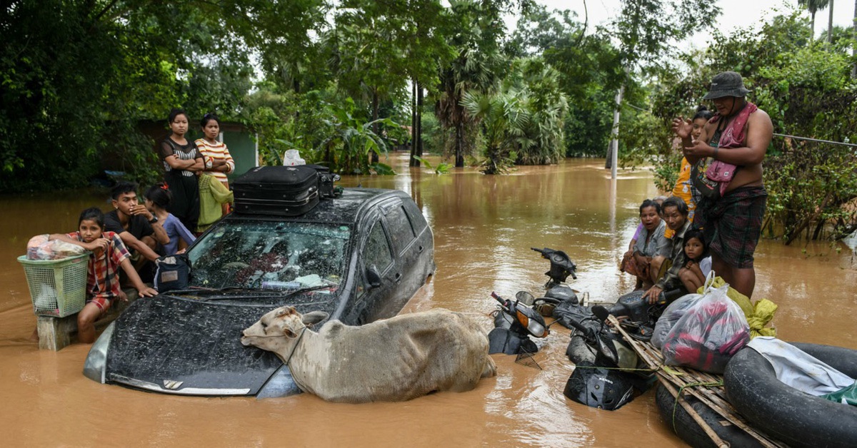 Myanmar kêu gọi viện trợ nước ngoài để ứng phó lũ lụt