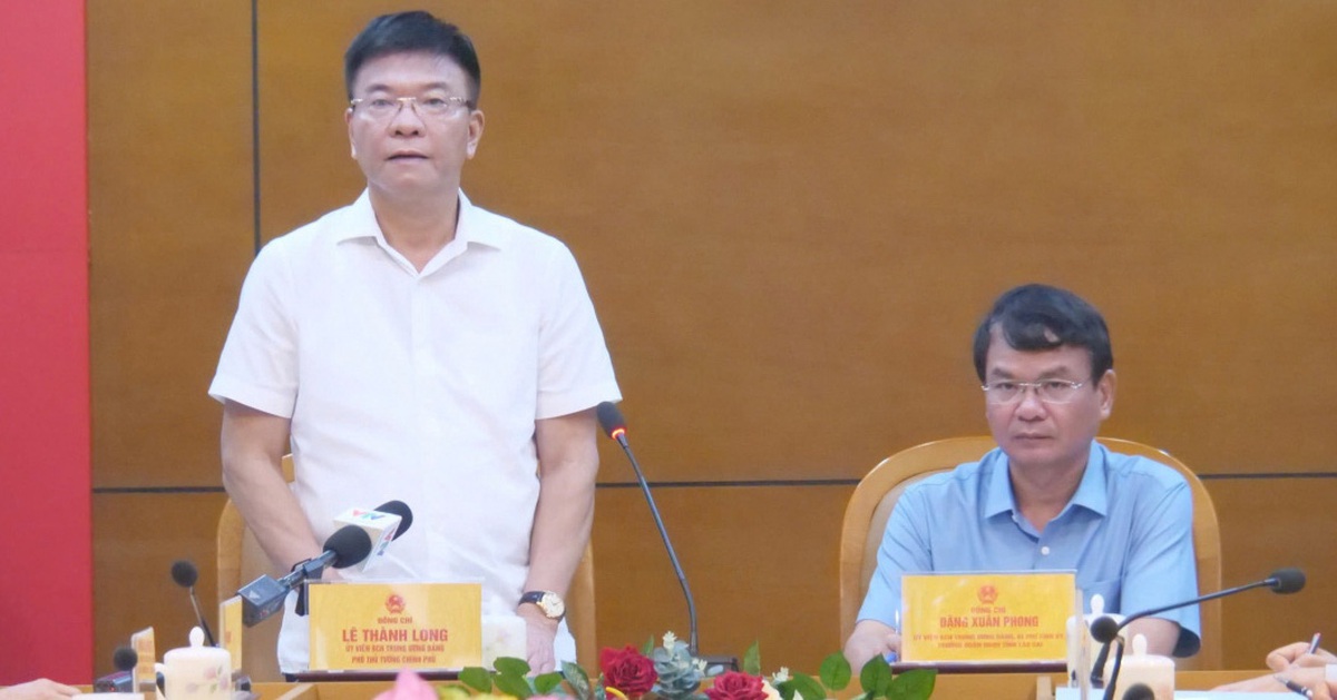 Phó thủ tướng Lê Thành Long kiểm tra tình hình mưa lũ tại Lào Cai