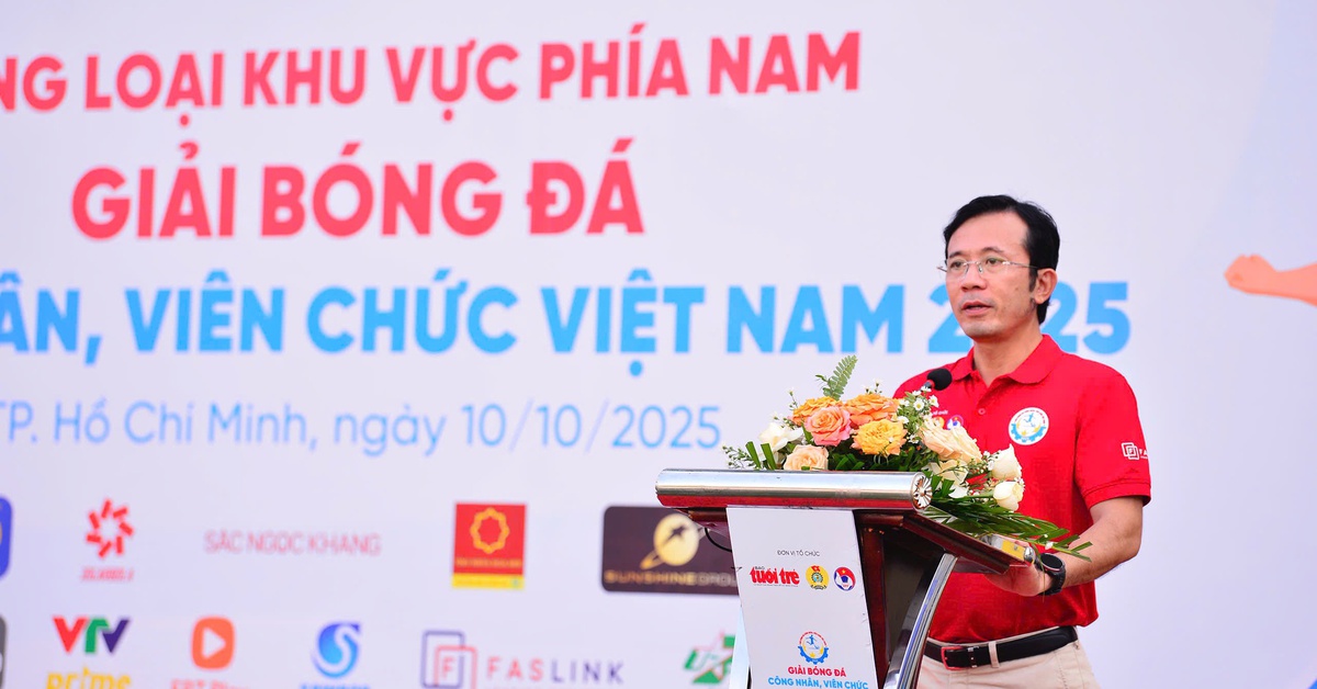 Vòng loại phía Nam Giải bóng đá công nhân, viên chức Việt Nam 2025 khai mạc tưng bừng