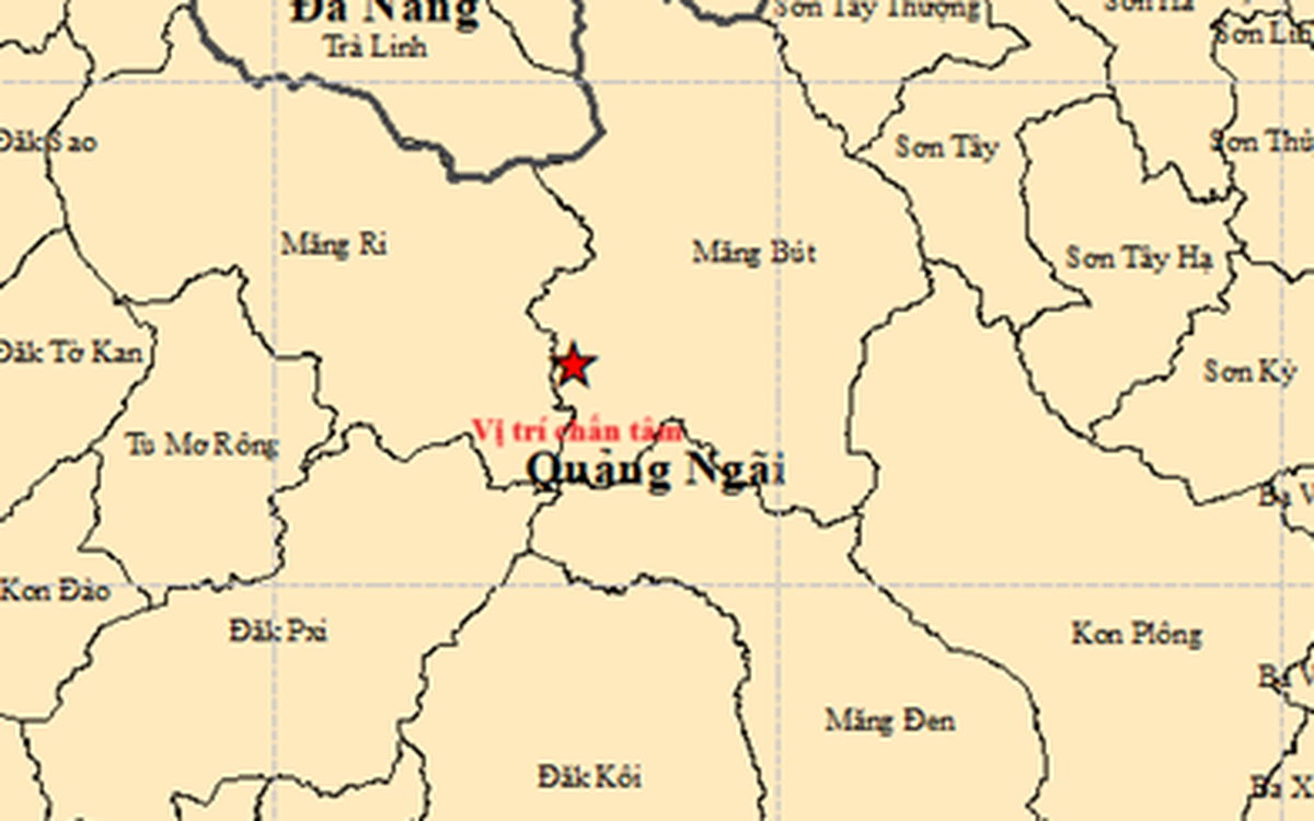 Sáng nay liên tiếp 7 trận động đất ở Măng Bút và Măng Ri