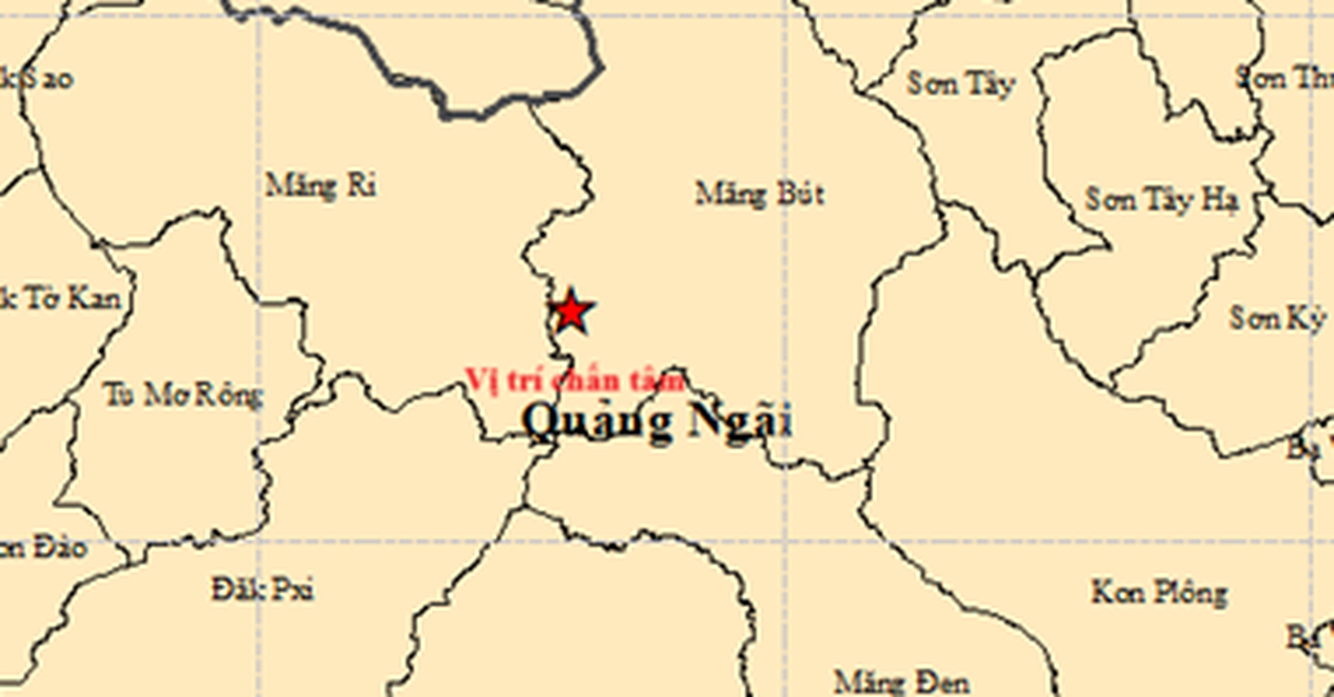 Sáng nay liên tiếp 7 trận động đất ở Măng Bút và Măng Ri