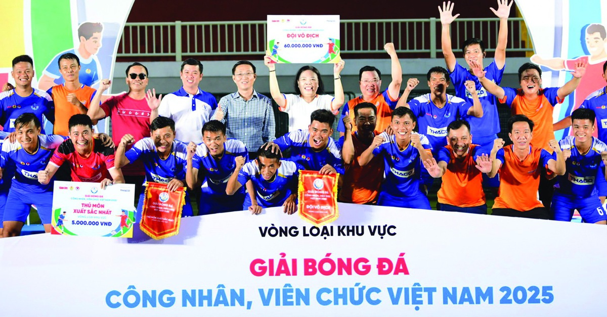 Giải bóng đá công nhân, viên chức Việt Nam 2025: Chiến thắng của đam mê