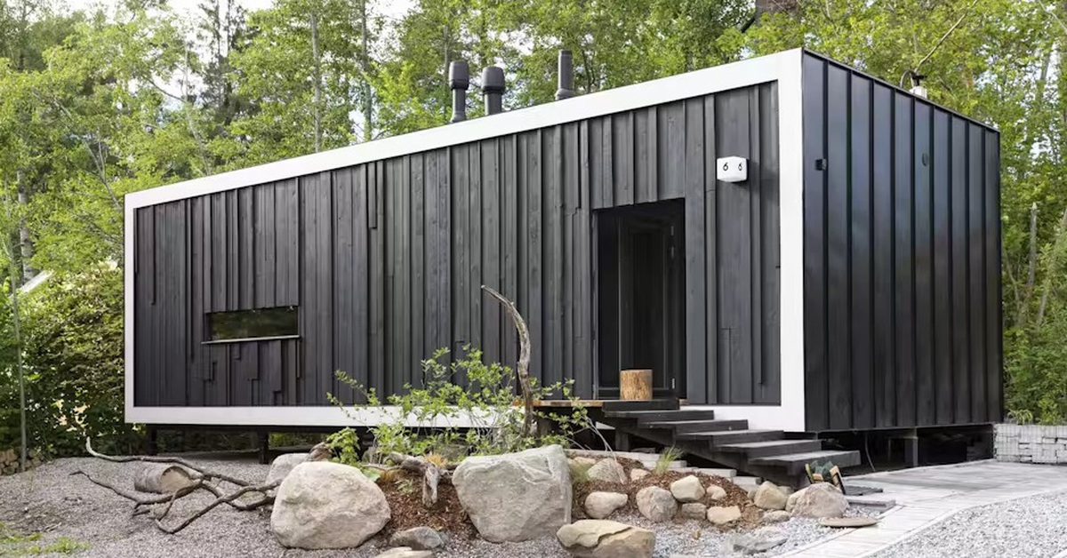 Khám phá ngôi nhà nhỏ với hơn một nửa được làm từ vật liệu tái chế