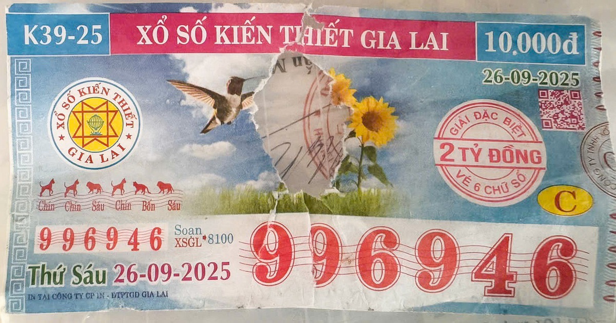 Tờ vé số trúng độc đắc 2 tỉ bị rách ở giữa, Công ty Xổ số Gia Lai nói gì?