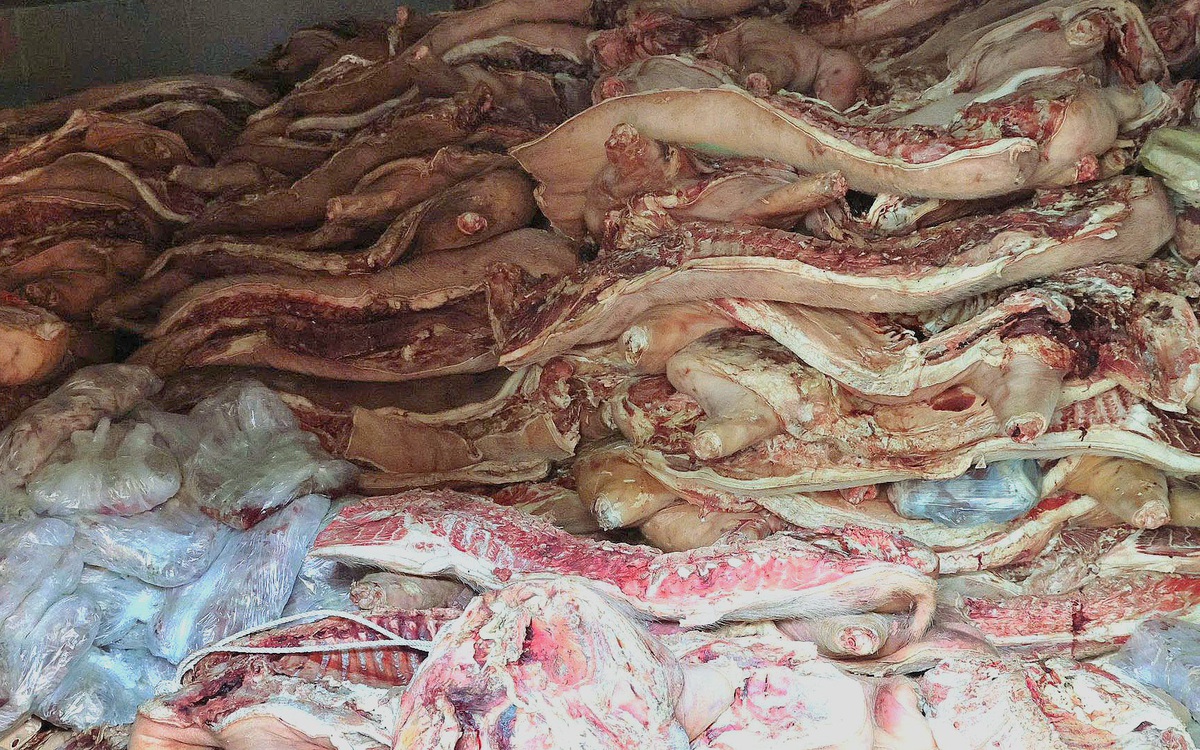 Bắt chủ cơ sở giết mổ trữ đông 40 tấn thịt heo chết, nhiễm bệnh để bán ra thị trường