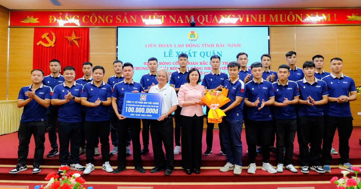 Hai đội bóng Công đoàn Bắc Ninh xuất quân dự Vòng chung kết toàn quốc