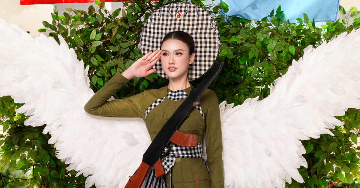 Trịnh Mỹ Anh mang trang phục dân tộc lấy cảm hứng hình tượng phụ nữ Việt đến Miss Earth 2025