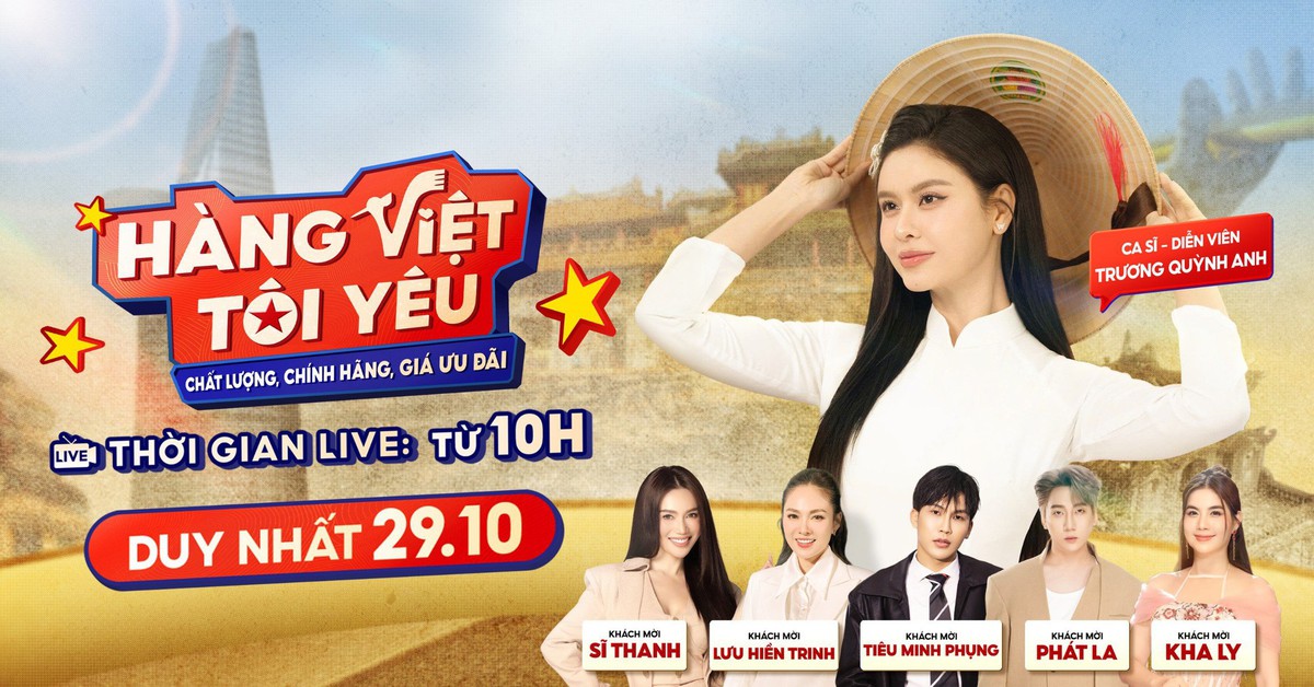 Dàn sao khuấy động livestream 'Hàng Việt tôi yêu' ngày 29-10 trên Shopee