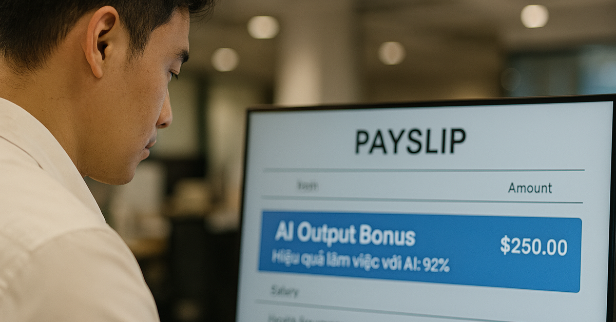 Công ty trả lương theo hiệu quả làm việc với AI, lợi hay hại?