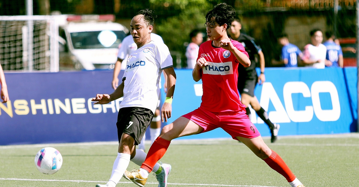 Tự nhận yếu nhất nhưng đội bóng Điện Biên lại thắng đậm trận ra quân Giải công nhân