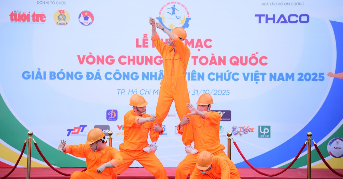 Khai mạc Vòng chung kết Giải bóng đá công nhân, viên chức Việt Nam 2025