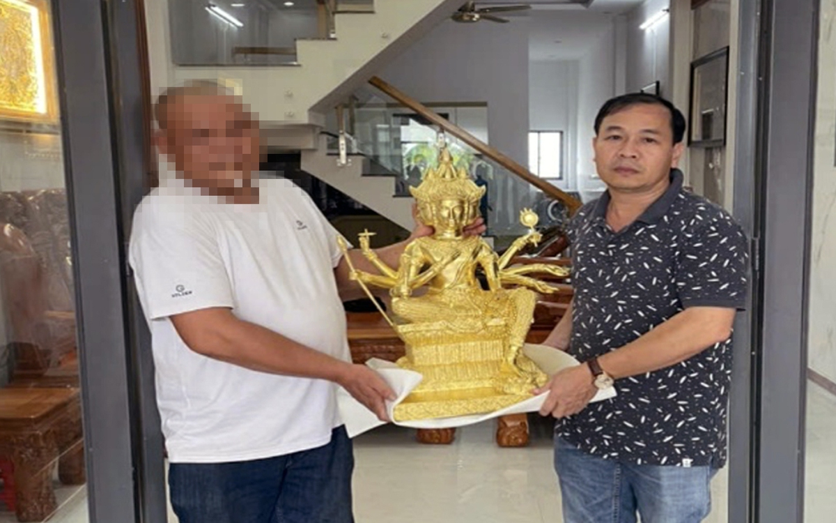 Bắt 3 người vào chùa trộm tượng đồng thỉnh từ Thái Lan
