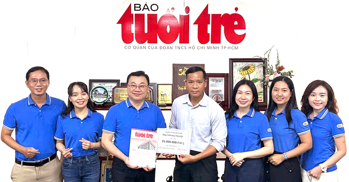 Nhóm thiện nguyện nhờ Tuổi Trẻ gửi tấm lòng về miền Trung yêu thương