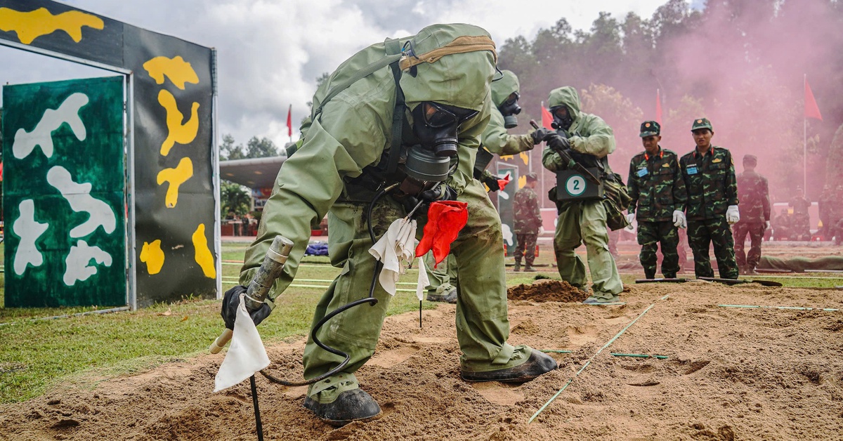 Binh chủng Hóa học tổ chức Hội thao ứng phó sự cố chất độc, phóng xạ