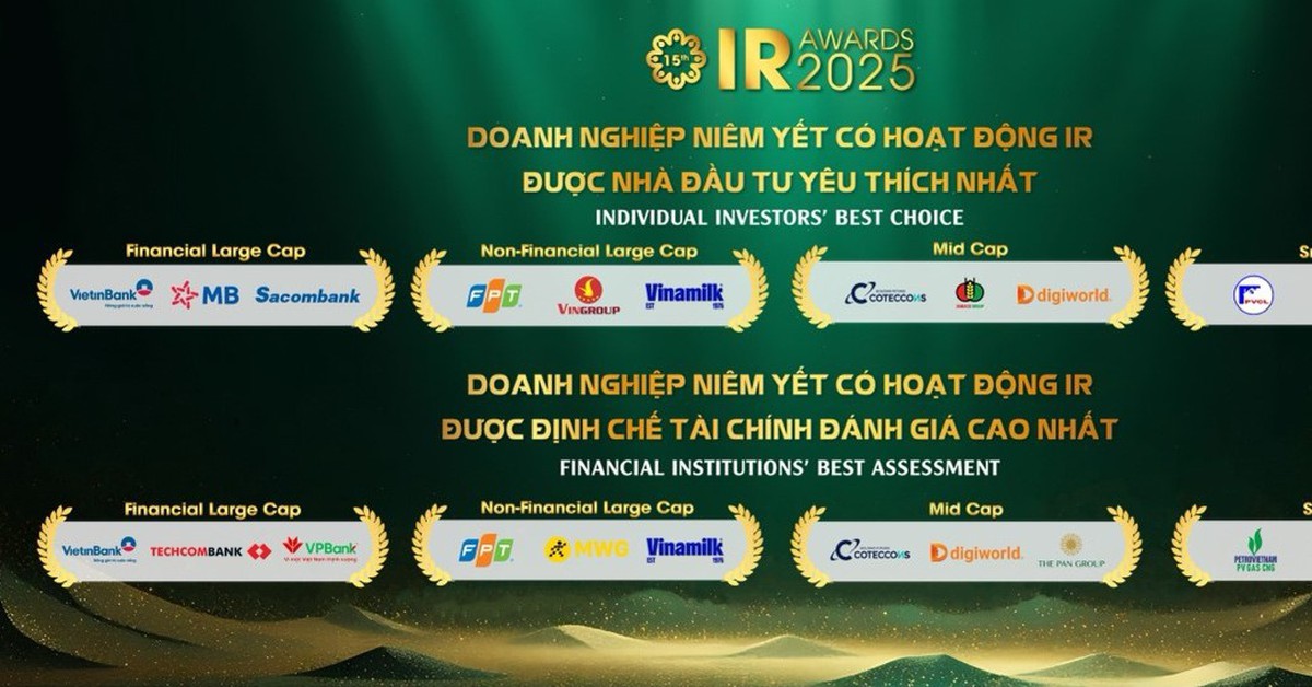 IR Awards 2025: Kỷ lục 67% doanh nghiệp đạt chuẩn công bố thông tin