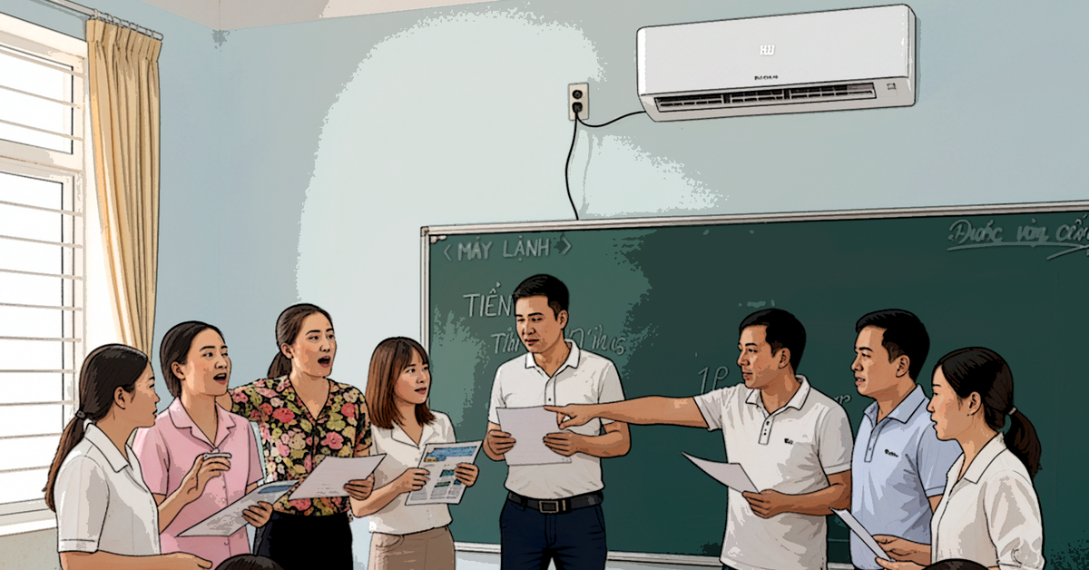 Ban đại diện cha mẹ học sinh vận động mua máy lạnh cho lớp, đúng hay sai?