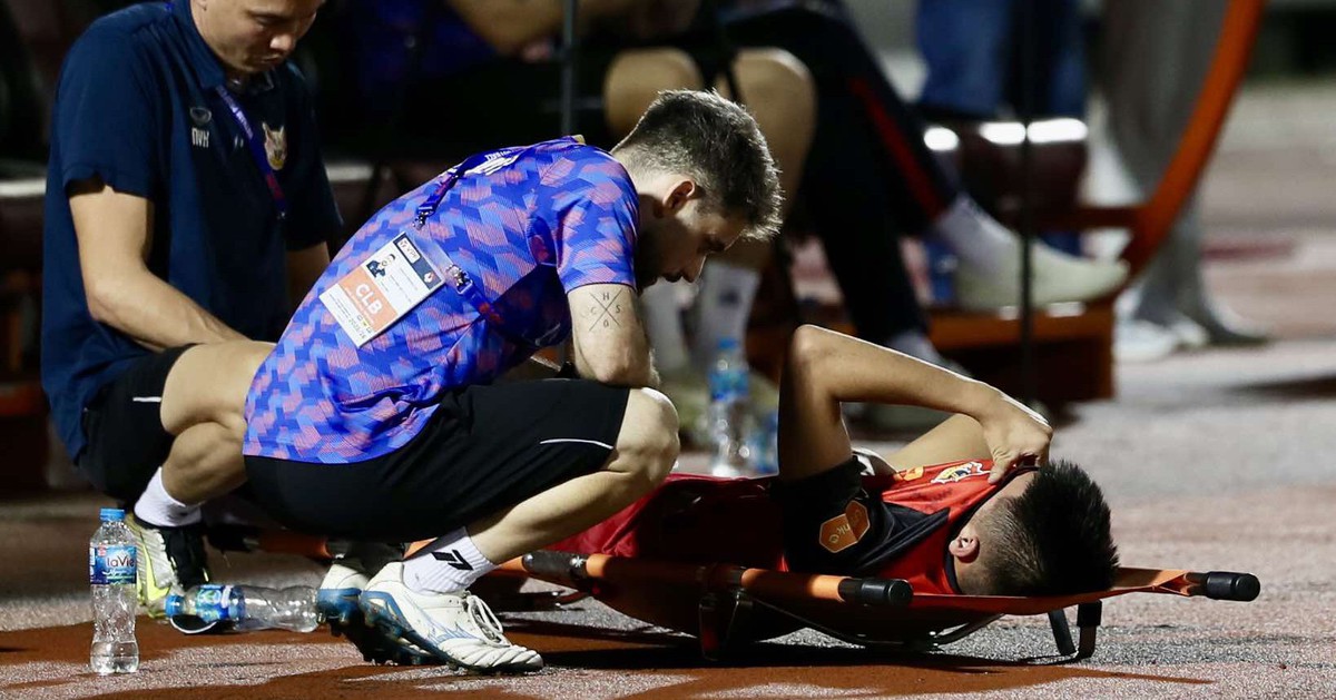 Nén đau thi đấu, Trần Thành Trung tái phát chấn thương