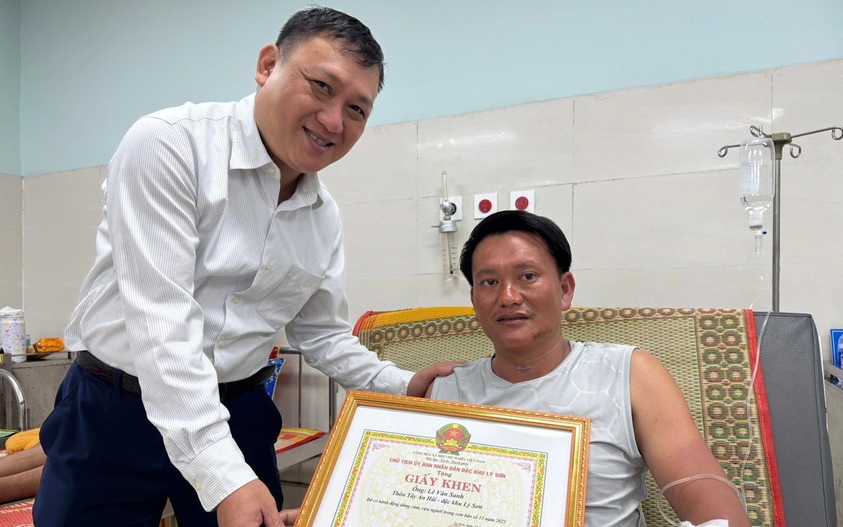 Chủ tịch Lý Sơn: Sống sót sau hơn 48 giờ trôi trên biển là kỳ tích