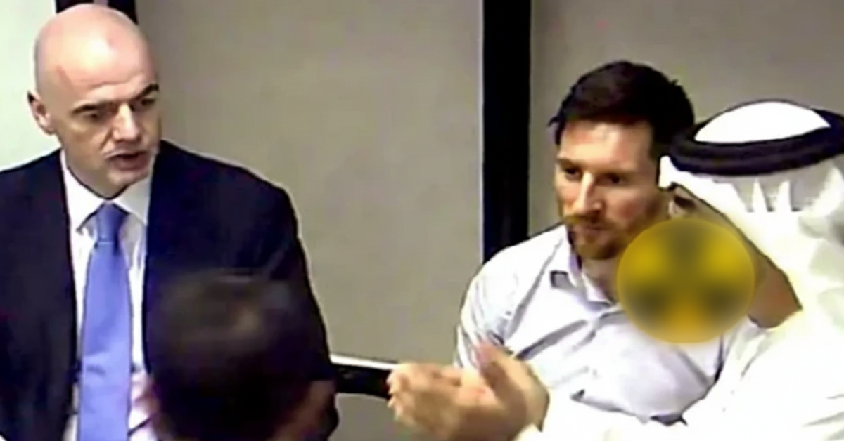Sự thật ảnh Messi 'họp kín' với Chủ tịch FIFA và Qatar trước World Cup 2022