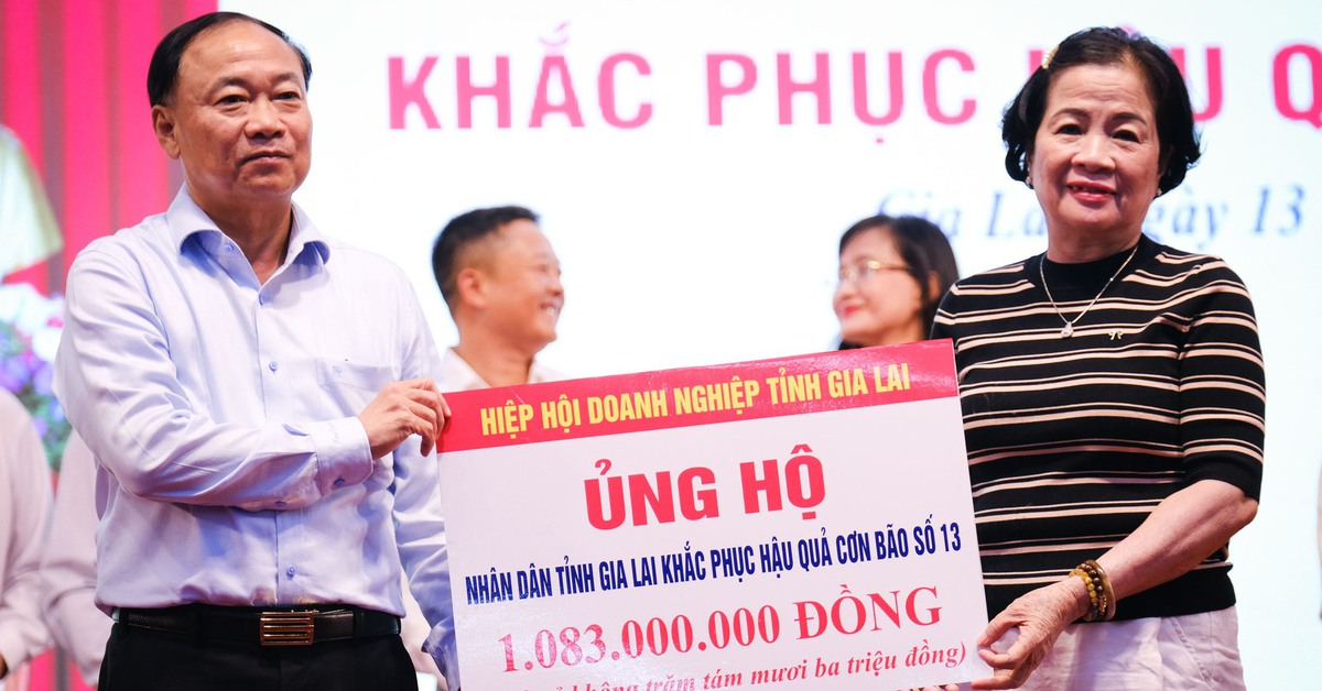 Hơn 40 tỉ đồng ủng hộ đồng bào thiệt hại trong bão số 13 tại Gia Lai