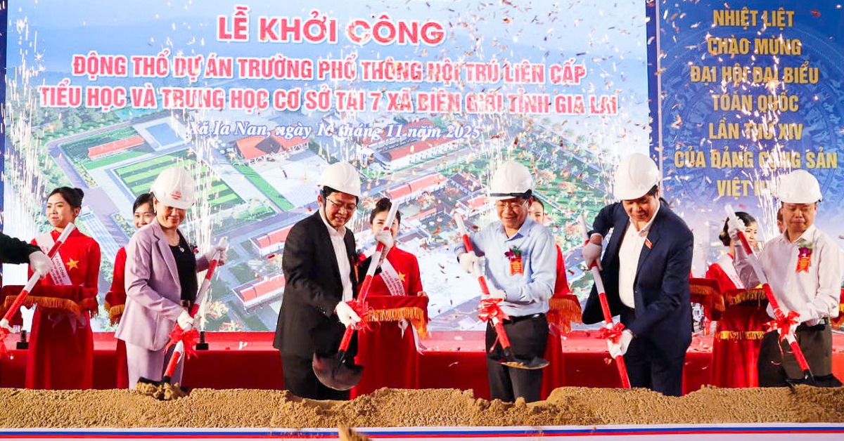 Gia Lai khởi công 7 trường học vùng biên giới