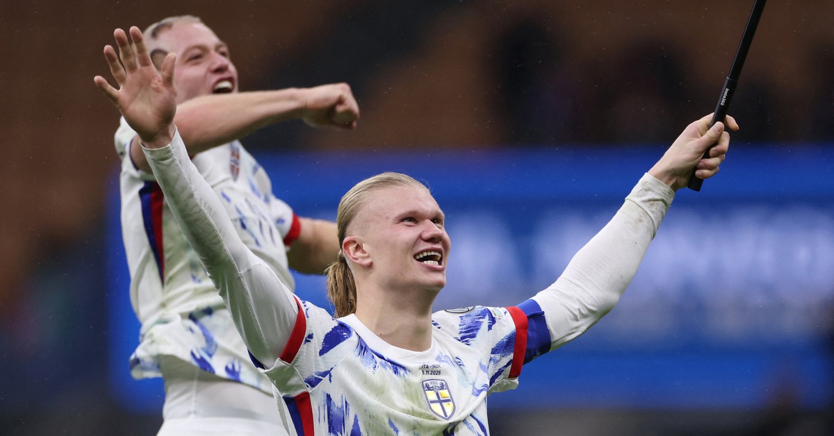 Vùi dập Ý, Haaland lấy vé cho Na Uy dự World Cup