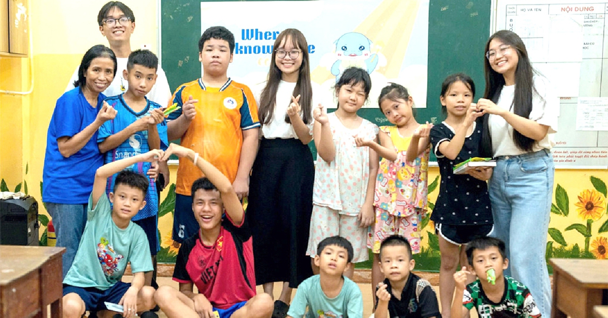 Lớp học tiếng Anh gieo mầm hy vọng