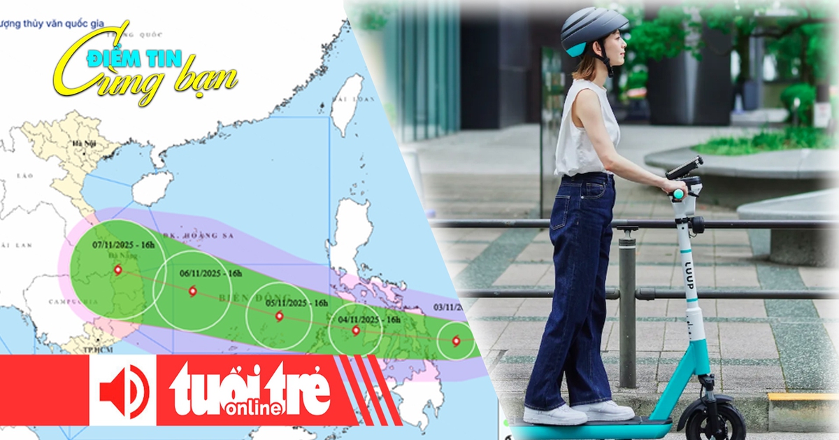 Điểm tin cùng bạn 8h: Bão Kalmaegi có thể mạnh tới cấp 14; Nhật tăng giám sát an toàn xe điện 2 bánh