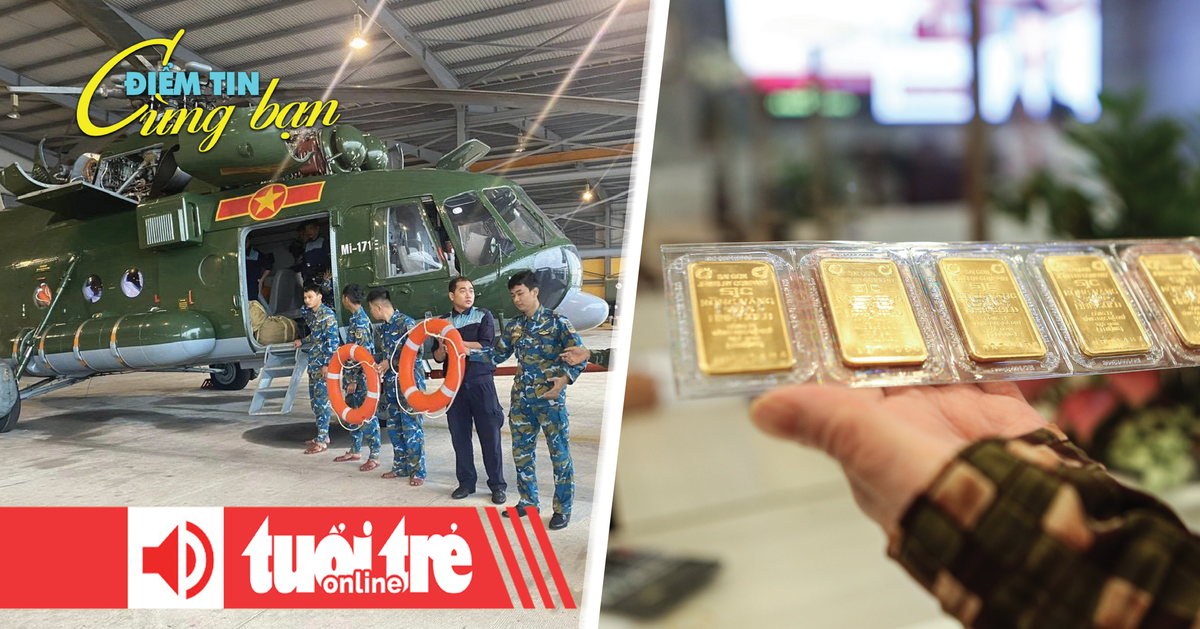 Điểm tin 18h: Đưa trực thăng ứng cứu vùng lũ; Giá vàng thế giới bất ngờ bật tăng