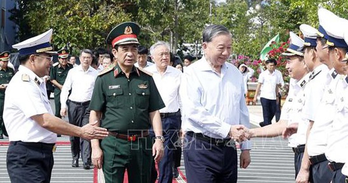 Tổng Bí thư Tô Lâm: Xây dựng Cảnh sát biển theo hướng tinh, gọn, mạnh, tiến thẳng lên hiện đại
