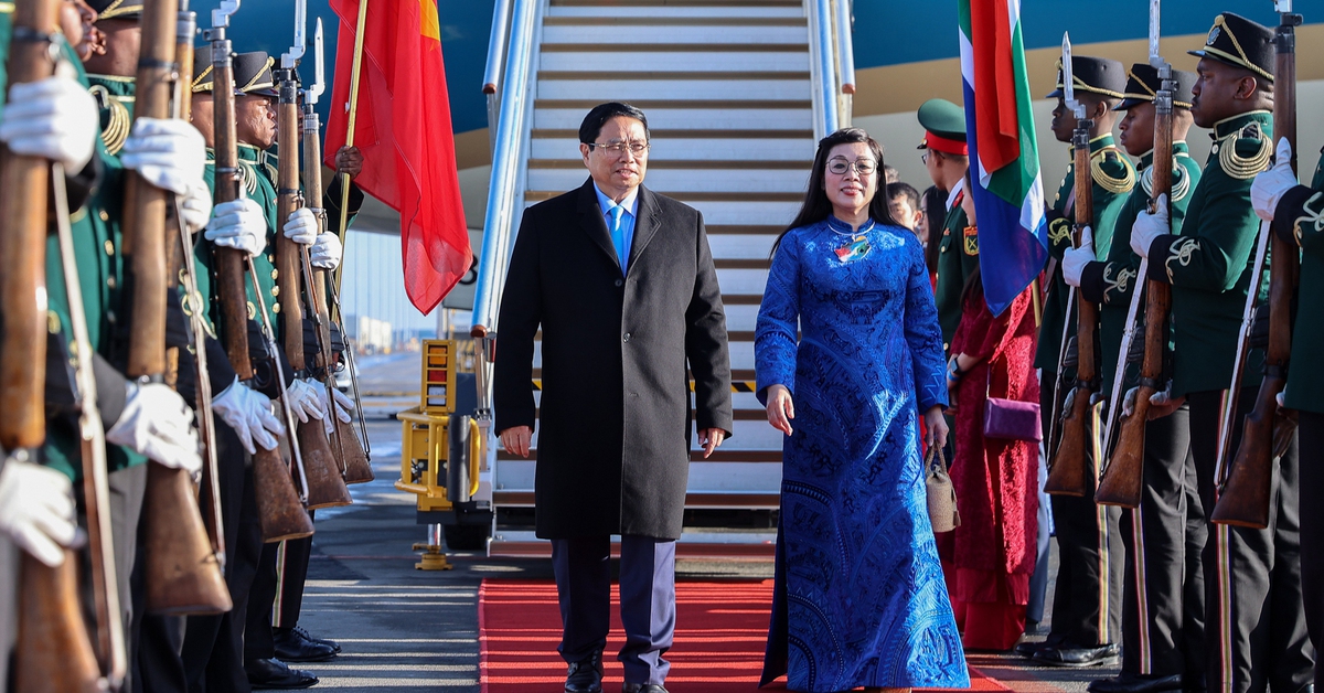 Thủ tướng Phạm Minh Chính đến Nam Phi dự thượng đỉnh G20