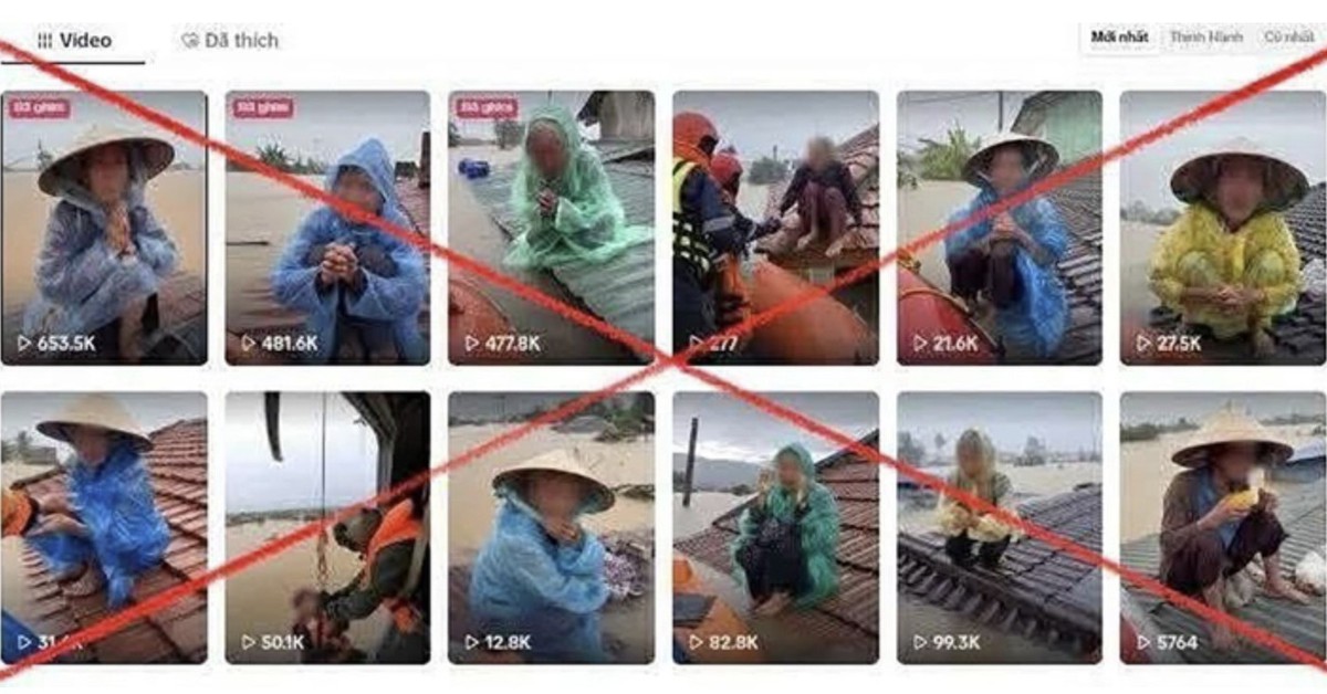 Bộ Công an cảnh báo tin giả AI về mưa lũ miền Trung