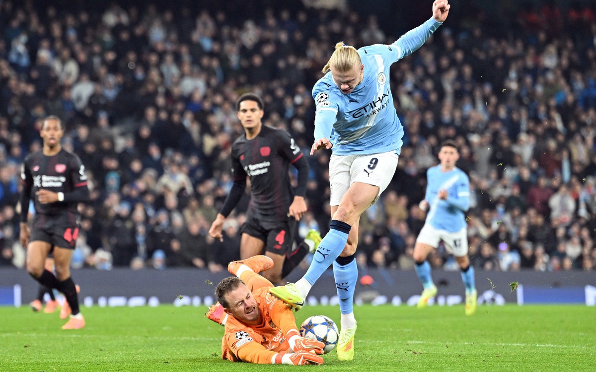 Haaland dự bị, Man City thua sốc Leverkusen