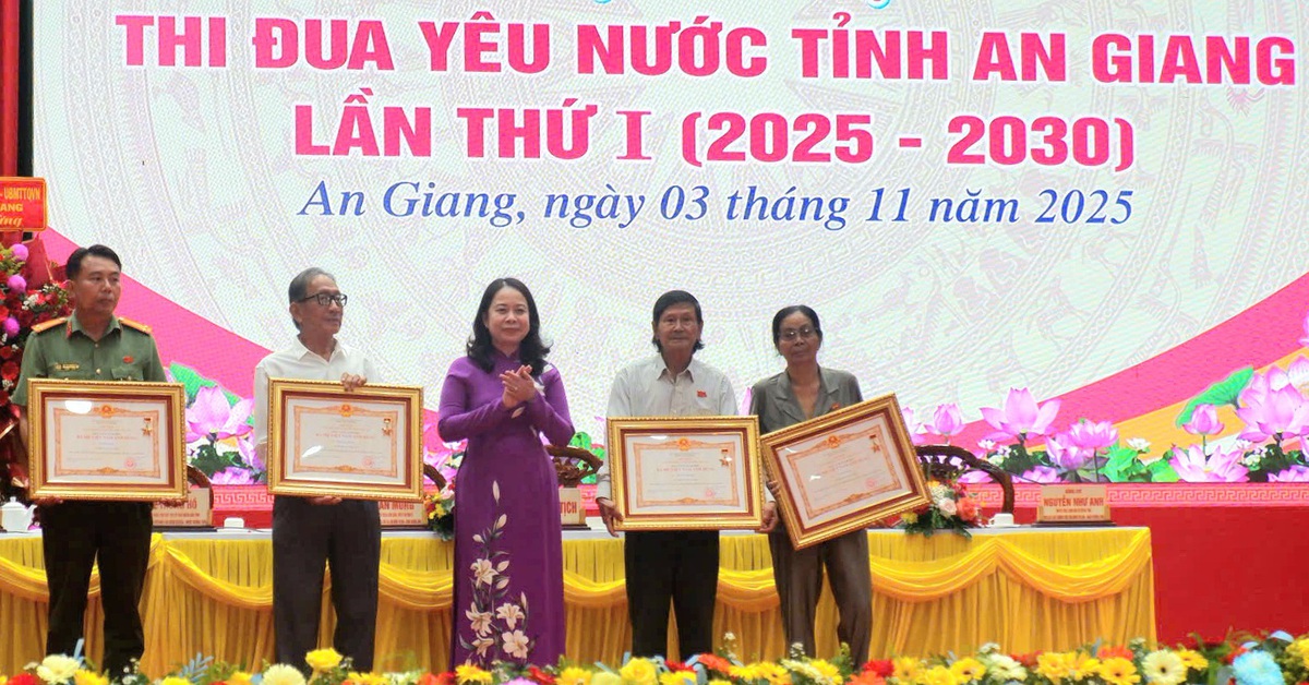 Tuyên dương 62 tập thể, cá nhân tại Đại hội thi đua yêu nước An Giang