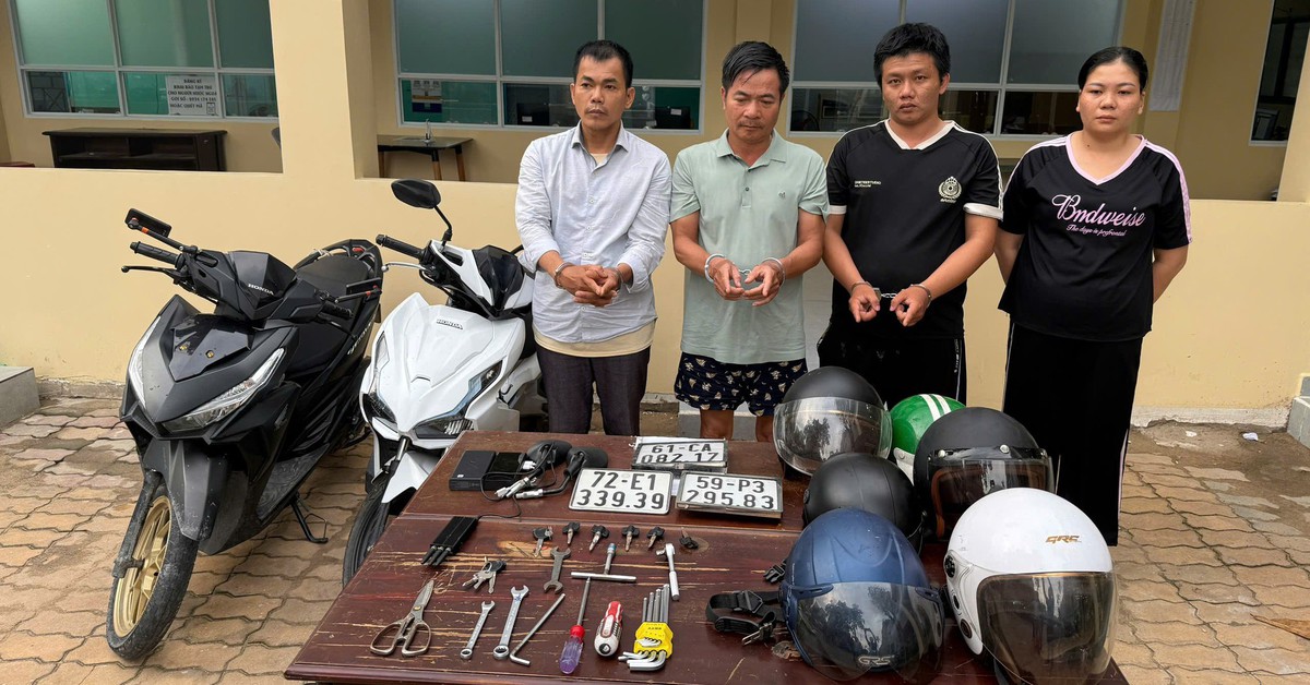 Công an TP.HCM triệt phá nhóm trộm xe máy chuyên nghiệp trước cổng trường học