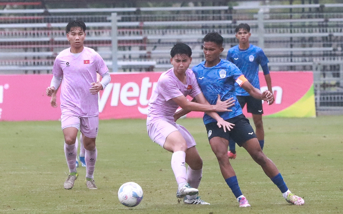 U17 Việt Nam thắng Campuchia 5-0
