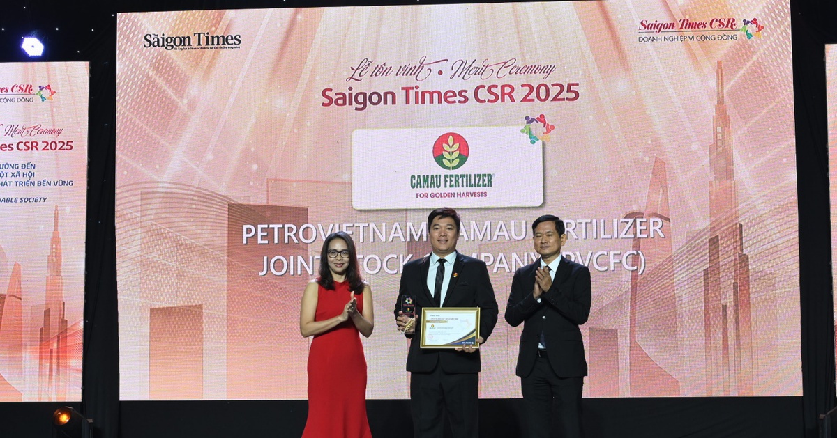 Phân Bón Cà Mau được vinh danh “Doanh nghiệp vì cộng đồng”