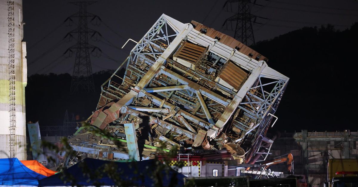 Hàn Quốc: Sập tháp lò hơi nhà máy nhiệt điện, 3 công nhân thiệt mạng