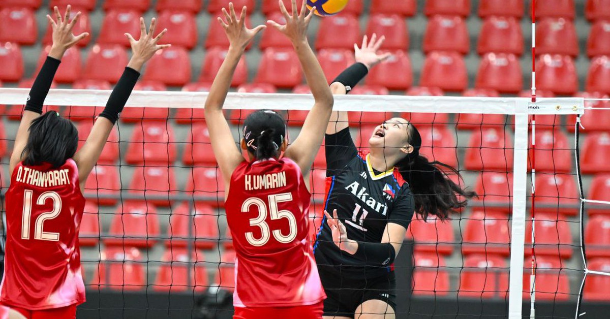 Bóng chuyền nữ Philippines quật ngã Thái Lan, lấy vé dự giải thế giới