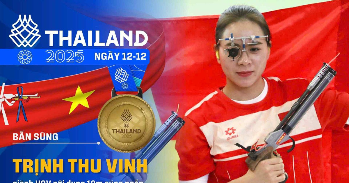 SEA Games 33 ngày 14-12: Xạ thủ Trịnh Thu Vinh lần đầu giành HCV, phá kỷ lục SEA Games