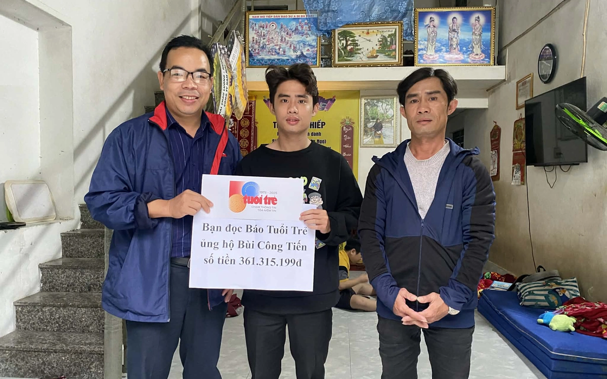 Bạn đọc Tuổi Trẻ tiếp sức 361 triệu đồng cho nam sinh viên từng xin nợ nửa học phí