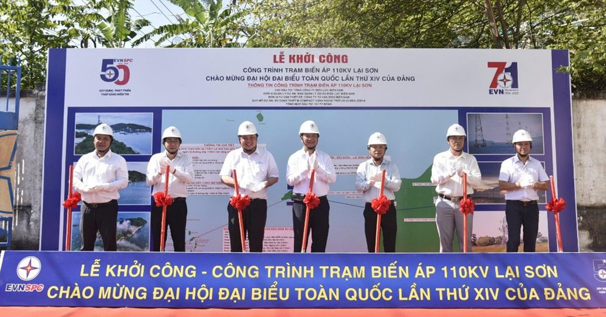 Khởi công trạm biến áp 110kV Lại Sơn ở đặc khu Kiên Hải
