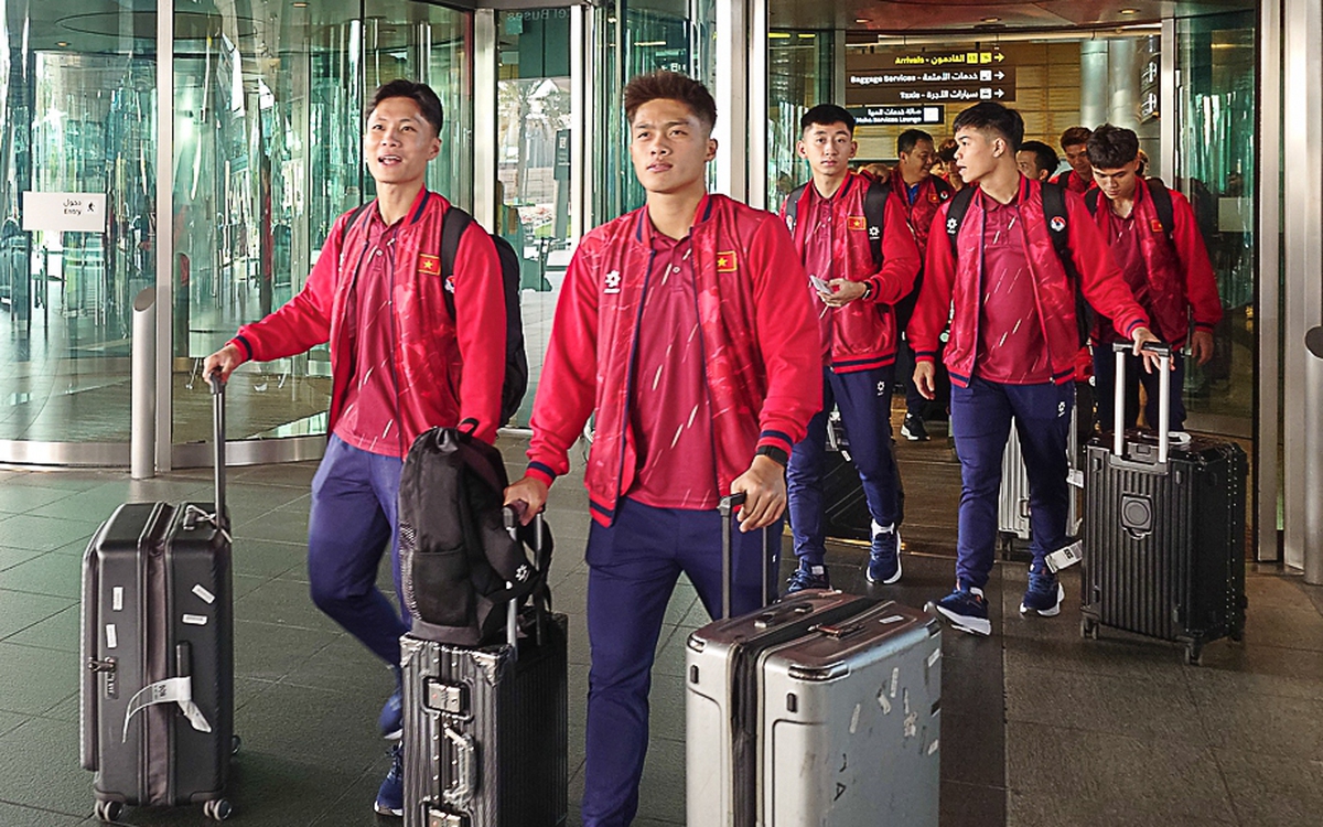 U23 Việt Nam đặt chân đến Qatar