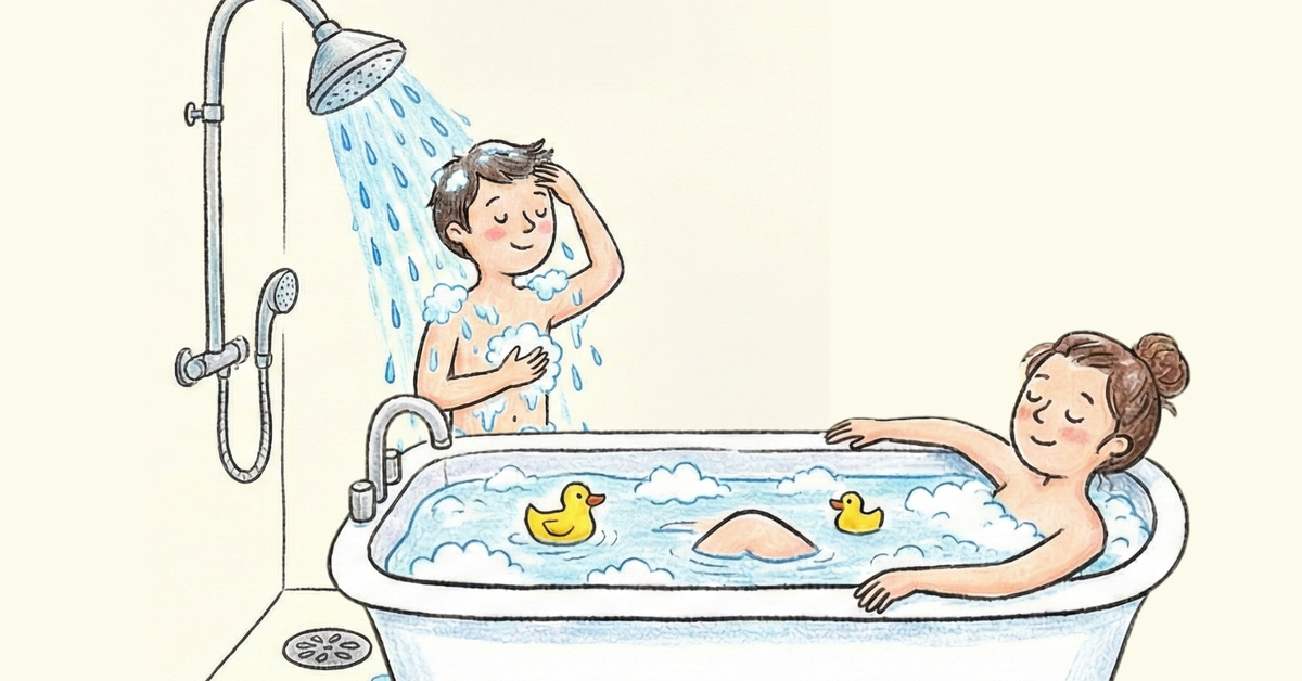 Nghiên cứu khoa học: Tắm vòi sen hay ngâm bồn sạch hơn?