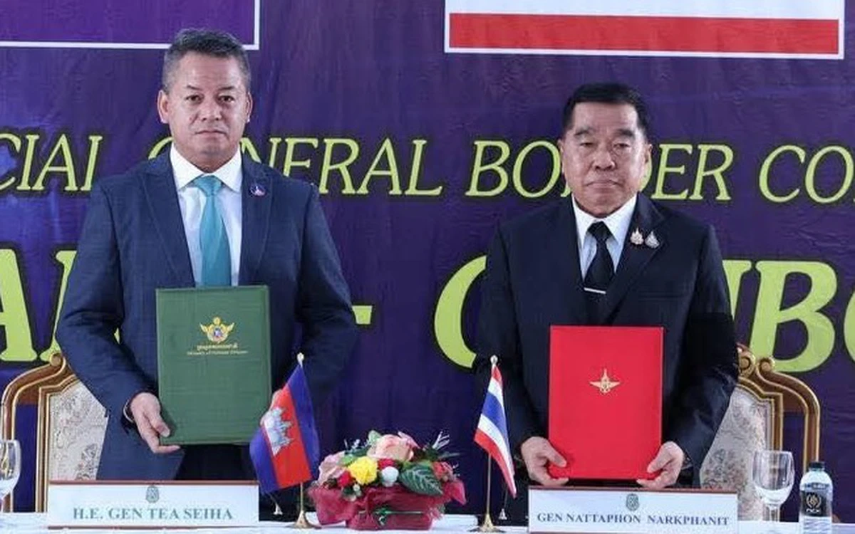 Thái Lan và Campuchia ký thỏa thuận ngừng bắn