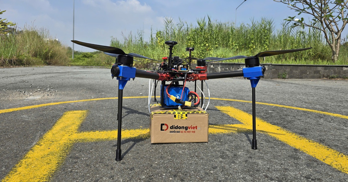 Startup công nghệ Saolatek thử nghiệm giao hàng bằng máy bay không người lái thành công