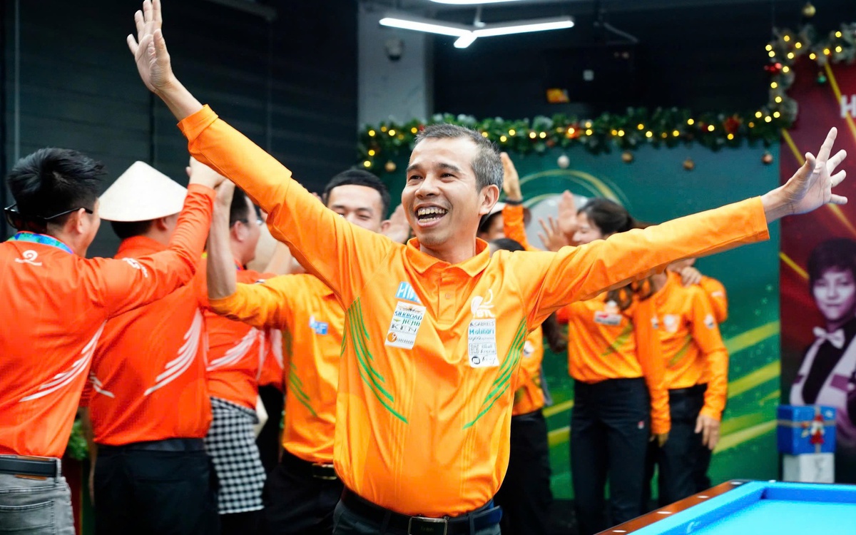 Kịch bản không tưởng giúp Trần Quyết Chiến vô địch Giải billiards đồng đội