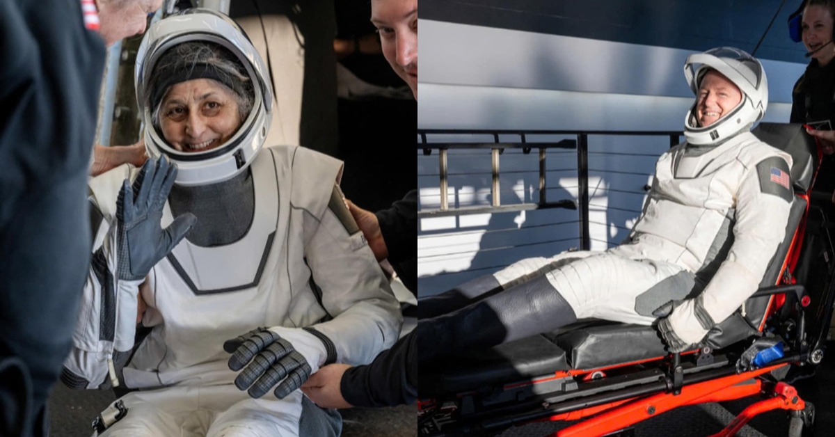 2 phi hành gia "mắc kẹt" 9 tháng trên ISS đã về lại Trái đất