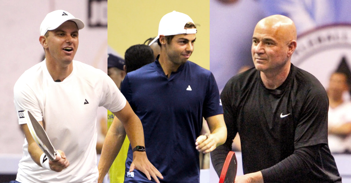 Khán giả trầm trồ với kỹ năng của các tay vợt pickleball hàng đầu thế giới